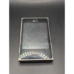 LG Optimus Touchscreen Black Phone 3.0MP Camera 384MB RAM 1GB Storage Smartphone